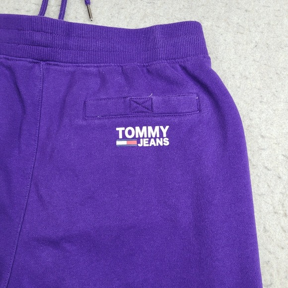 Charlotte Hornets Tommy Hilfiger Joggers Mens M Purple Sweatpants Drawstring - Picture 9 of 12